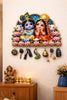Load image into Gallery viewer, Webelkart Premium Radha Krishna Wooden Key Holder for Home Decor, Wall Mount Key Hanger, Key Chain Holder for Wall, Living Room, Pooja Room