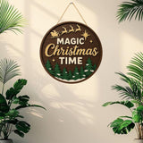 Load image into Gallery viewer, Webelkart Antique Merry Christmas Printed Wall Hanging/Door Hanging for Home and Christmas Decorations,Wall Hanging (10&quot; Inches)