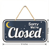 Load image into Gallery viewer, Webelkart Premium Sorry We Are Closed Acrylic Sign Name plate For Office/Business/Restaurents/Clinic/ - 10 x 5 Inches | Open Closed Name Plate For Business