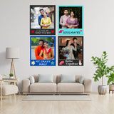 Load image into Gallery viewer, Webelkart Premium Wooden customised Photo Fridge Magnets Designed for an Adorable Couple - 4 x 4 inches, Fridge Magnets Refrigerator Stylish (Set of 4)