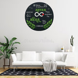 Load image into Gallery viewer, Webelkart Antique Round Customised Acrylic Family House Name Plate For Home Entrance Outdoor - Multicolor, Door name plates (12 x 12 inches)