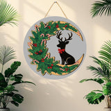 Load image into Gallery viewer, Webelkart Merry Christmas Wooden Printed Wall Hanging Ornaments for Christmas and Home Decor| Gifts Item for Home Decoration Ornaments (10&quot; Inches)