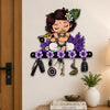 Load image into Gallery viewer, Webelkart Premium Cute Krishna Key Holder for Home/Office Decor/Key Hanger for Wall Decor,Decorative Item for Home (Purple)