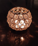 Load image into Gallery viewer, JaipurCrafts Premium Set of 2 Votives Bowl Crystal Tea Light Candle Holder for Diwali Decor |TeaLight Candle Holders for Home Decor Diwali Gift Item (3" Inches Set of 2 Gold)