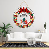 गैलरी व्यूवर में इमेज लोड करें, Webelkart Antique Merry Christmas Printed Wall Hanging/Front Door Hanging for Home and Christmas Decorations Items Christams Hanging (10&quot; inches)