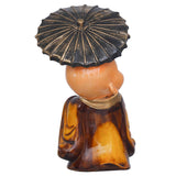 Load image into Gallery viewer, JaipurCrafts Little Baby Cheerish Mood Laughing Buddha with Umbrella Showpiece- 8 inches