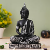 Load image into Gallery viewer, Webelkart Premium Meditating Sitting Gautam Buddha Idol Statue Showpiece for Home and Living Room Samadhi Buddha (9" x 6.3" Inches)