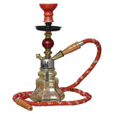 Load image into Gallery viewer, JaipurCrafts Premium Designer Crystal Lindo Hookah Set Style Hookah Home And office Decor (13&quot; Inches Red And Gold)