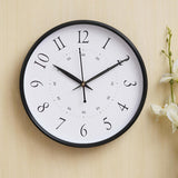 Load image into Gallery viewer, JaipurCrafts Premium Plastic Wall Clock for Home and Office Decor/Office Wall Clocks/Wall Clock for Living Room (Black)