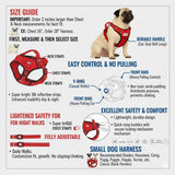 Load image into Gallery viewer, Webelkart Premium Red Reflective Dog Vest Harness, Soft Breathable, Padded Handle, Adjustable Straps, No Pull, Red, Chest 22-28 inch, for Small Breeds 4-13Kg