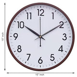 गैलरी व्यूवर में इमेज लोड करें, jaipurCrafts Premium Plastic Wall Clock for Home and Office Decor/Office Wall Clocks/Wall Clock for Living Room (Brown)