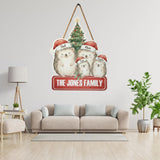 गैलरी व्यूवर में इमेज लोड करें, Webelkart Antique Christmas Customised Wall Hanging for Home Entrance | Wooden Door Hanging Name Plate For Office Decor Beautiful Home Decor Item (9x11&quot; Inches) Christmas Gift Item