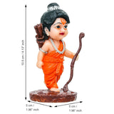 Load image into Gallery viewer, Webelkart Antique Resin Lord Shree Ram Ji Idol Statue for Car Dashbord,Little Ram Ji ki Murti with Dhanush Teer Kaman Figurin for Pooja Room, Cute Ram Ji Ki Murti (4.13&quot; Inches)