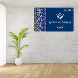 Load image into Gallery viewer, Webelkart Premium Blue Acrylic Customised House Name Plate For Home Entrance Outdoor - Office Name Plate (12 x 8&quot; Inches)