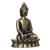 गैलरी व्यूवर में इमेज लोड करें, Webelkart Premium Lord Metal Gautam Buddha Statue of Sakyamuni Statue Showpiece for Home/Office Decor |Decorative Items for Home- Car Dashboard Idols (3.5" Inche)