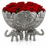 Load image into Gallery viewer, Webelkart Premium Embossed Silver Elephant Fruit Bowl | Decorative Urli Bowl for Home Décor |Living Room, Pooja Room &amp; Festive Decoration Diwali Gift Item (7" Inches)