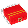 गैलरी व्यूवर में इमेज लोड करें, Webelkart Beautiful Handmade Silver Kumkum Box With Leaf And Red Velvet,Roli|Chawal|Chandan|Haldi|Kumkum Puja Box|Roli Chawal Box,Pooja Artical,Sindoor Box- Diwali Gift Item