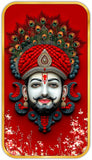 Load image into Gallery viewer, Webelkart Premium Shree Khatu Shyam Ji Face Wall Art Painting For Home/Office Decor,Shyam Ji Painting For Wall Decor (18x10 Inches)