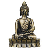 गैलरी व्यूवर में इमेज लोड करें, Webelkart Premium Lord Metal Gautam Buddha Statue of Sakyamuni Statue Showpiece for Home/Office Decor |Decorative Items for Home- Car Dashboard Idols (3.5" Inche)