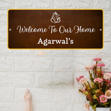 गैलरी व्यूवर में इमेज लोड करें, Webelkart Acrylic Customized House Name Plate For Home Entrance Outdoor - Door name plates | Name Plate For Home, Office &amp; Outdoor Entrance (8 x 4 inches)