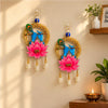 Load image into Gallery viewer, Webelkart Premium Set of 2 with Shubh Labh Wall Hanging for Diwali Decoration| Wall Decor |Temple Decor Wall Hanging |Pooja and Home Decor Hanging (Flut Designs)