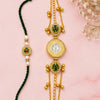 Load image into Gallery viewer, Webelkart Handcrafted Bhaiya Bhabhi Rakhi Set and Traditional Bracelet Watch Rakhi | Lumba Rakhi for Bhabhi | Raksha Bandhan Gift Set