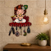 Load image into Gallery viewer, Webelkart Premium Cute Krishna Key Holder for Home/Office Decor/Key Hanger for Wall Decor,Decorative Item for Home (Red)