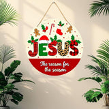 गैलरी व्यूवर में इमेज लोड करें, Webelkart Premium Christmas Jesus Wall Hanging for Home Decor, Round Holiday Themem,Wall Hanging for Christmas Decor,(10&quot; Inches)