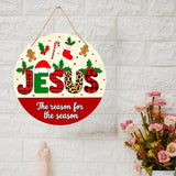 गैलरी व्यूवर में इमेज लोड करें, Webelkart Premium Christmas Jesus Wall Hanging for Home Decor, Round Holiday Themem,Wall Hanging for Christmas Decor,(10&quot; Inches)