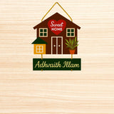 Load image into Gallery viewer, Webelkart Premium Sweet Home Wooden Customised House Name Wall Hanging For Home Entrance outdoor, Hanging House Name Plate (16 x10" Inches)
