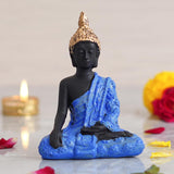 Load image into Gallery viewer, Webelkart Premium Lord Gautam Buddha Statue Showpiece for Home/Office Decor | Diwali Corporate Gifts (4.92&quot; Inches-Blue)