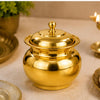 Load image into Gallery viewer, Webelkart Premium Ghee Dani with Lid | Multipurpose Ghee Storage Container | Mirror Finish Steel Pot for Kitchen | Oil,Butter &amp; Masala Storage Jar (Gold)