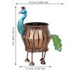 गैलरी व्यूवर में इमेज लोड करें, Webelkart Premium Metal Peacock Candle Holder for Home | Handcrafted Decorative Tealight Holder with Peacock Showpiece &amp; Stand | Indoor Outdoor Holder for Office Diwali Item (8.5" Inches)