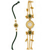 Load image into Gallery viewer, Webelkart Handcrafted Bhaiya Bhabhi Rakhi Set and Traditional Bracelet Watch Rakhi | Lumba Rakhi for Bhabhi | Raksha Bandhan Gift Set