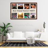 Load image into Gallery viewer, Webelkart Antique Acrylic Customised Best Friend Forever Photo Frame For Home Decor -Customised Family Frame For Gift, Door plates | Name Plate For Home &amp;Decor Item (16 x 10 Inches)