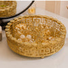 Load image into Gallery viewer, Webelkart Premium Golden Decorative Dry Fruit Serving Tray with 4 Bowls | Royal Round Snack &amp; Dry Fruit Platter for Home, Living Room, Dining Table &amp; Festive Gifting Diwali Gift Item.
