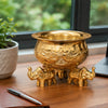 Load image into Gallery viewer, Webelkart Premium Decorative Gold Plated Urli Bowl | Floating Flower Bowl for Home Décor | Urli for Living Room,Temple | Ideal for Diwali, Wedding &amp; Housewarming Gift (4.5" Inches)