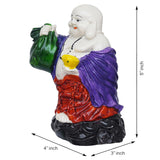 Load image into Gallery viewer, JaipurCrafts Feng Shui Decorative Lucky Laughing Buddha Idol Showpiece - 15.24 cm (Ceramic, Multi) Figurine for Good Luck Showpiece