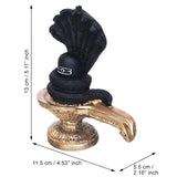 Load image into Gallery viewer, JaipurCrafts Premium Shivling with 5 Snake Shiv Lingam Statue Snake Idols of Shiva for Home Temple Decorative Diwali Vastu Gifts (Resin-5.11&quot; Inches)