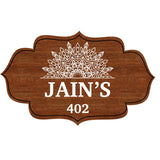 Load image into Gallery viewer, Webelkart Premium Wooden Custom Name Plate For Home Entrance,Wood House Name Plate,Home Entrance Outdoor Decor Item (12 x 7" Inches) customized name plate