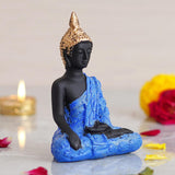 Load image into Gallery viewer, Webelkart Premium Lord Gautam Buddha Statue Showpiece for Home/Office Decor | Diwali Corporate Gifts (4.92&quot; Inches-Blue)