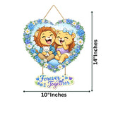 Load image into Gallery viewer, Webelkart Premium Couple Wall Hanging for Home Decor | Couple Gifts Forever Together Couple Design,Valentine Gift Item for Girlfriend/Boyfriend/Husband Wife Living Room Decoration (6)