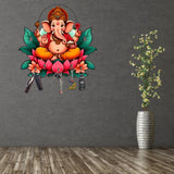Load image into Gallery viewer, Webelkart Antique Printed Wooden Ganesha Key Holder for Home/Office Decor, Key Hanger for Wall Decor,Key Holder for Home Decor,Key Chain Holder (10" Inches)