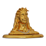 Load image into Gallery viewer, Webelkart Premium Metal Adiyogi Shiva Statue for Home and Car Dashboard (Self Adhesive, 2.5 in) (Gold)
