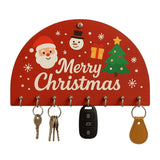Load image into Gallery viewer, Webelkart Premium Christmas Wooden Key Holder for Home and Office Decor (10.5 x 6.5 inches)