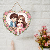 Load image into Gallery viewer, Webelkart Premium Couple Wall Hanging for Home Decor | Couple Gifts Forever Together Couple Design,Valentine Gift Item for Girlfriend/Boyfriend/Husband Wife Living Room Decoration (2)