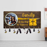 Load image into Gallery viewer, Webelkart Premium Customised Wooden Key Holder Wall Decoration Item for Home Decor Personalised Key Hanger I Key Stand I Gift Item (Size 12 x 6 inch) I 8 Hooks