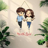 Load image into Gallery viewer, Webelkart Premium Couple Wall Hanging for Home Decor | Couple Gifts Forever Together Couple Design,Valentine Gift Item for Girlfriend/Boyfriend/Husband Wife Living Room Decoration (4)