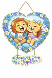 Load image into Gallery viewer, Webelkart Premium Couple Wall Hanging for Home Decor | Couple Gifts Forever Together Couple Design,Valentine Gift Item for Girlfriend/Boyfriend/Husband Wife Living Room Decoration (6)