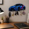 Load image into Gallery viewer, Webelkart MDF UV Printed Key Holder for Wall with 5 Hooks – Decorative Wooden Key Hanger Organizer for Home, Office, Entryway – Wall Mounted Key Stand (12 INCHES) (Blue)